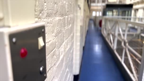 Shrewsbury Gefängnis Zellen Und Flügel Gefangene Die Zeit Verbringen Inmates — Stockvideo