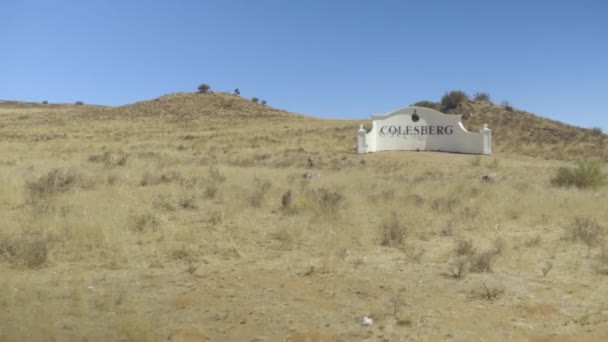 Sign Town Colesberg Western Cape South Africa — Stockvideo