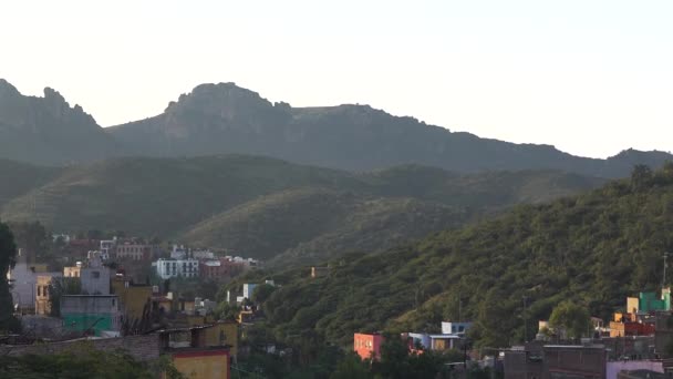 Beautiful Mountain Face Outskirts City Guanajuato Central Mexico — Stok video