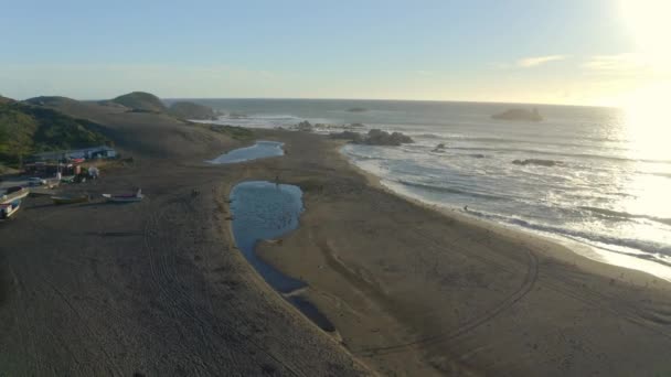 Matanzas Beach Sunset Shot Famous Wind Surf Sport Travel Drone — 图库视频影像