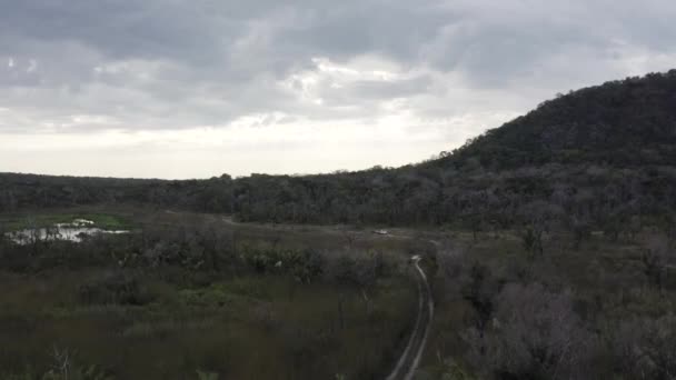 Pantanal Serra Amolar Recovering Fire Drone Image — 图库视频影像