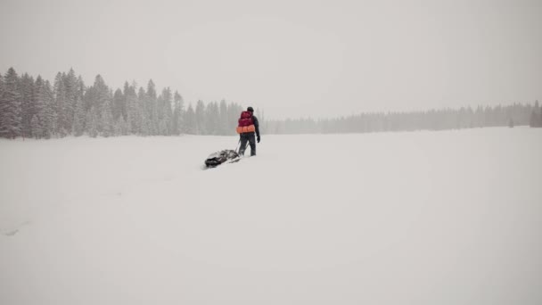 Crazy Snow Storm Exploring Wilderness White Out Conditions — Video