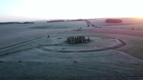 Stonehenge Sunrise Rotate — Stockvideo