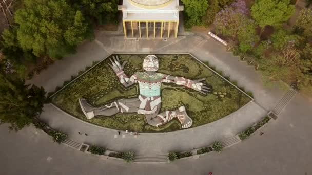 Fountain Tlaloc Designed Diego Rivera View Chapultepec Mexico City Carcamo — Stockvideo