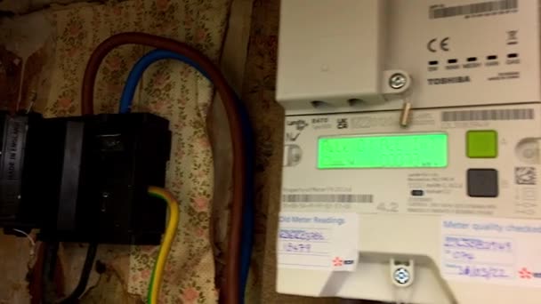 Smart Electric Meter Operation — Stockvideo