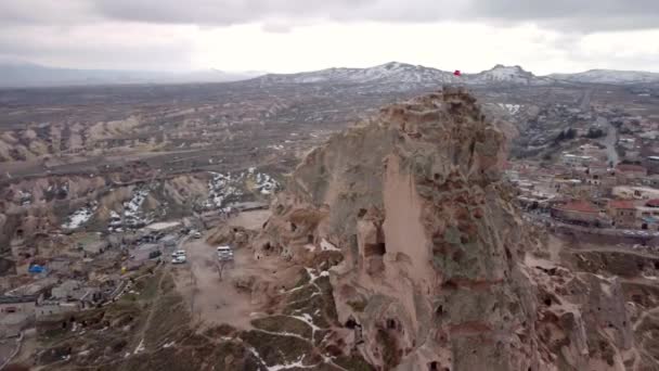 Cappadocia Semi Arid Region Central Turkey Known Its Distinctive Fairy — Stok Video