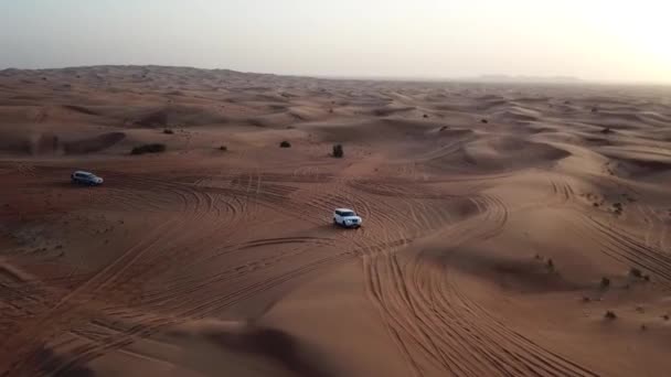 Dubai Desert Safari Drone Footage — Stockvideo