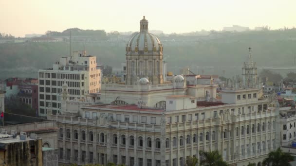 Grand Theater Havana Skyline Cuba Buildings — Vídeo de Stock