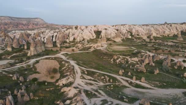 Aerial Drone Rotating Shot Scenic Landscape Rocks Unusual Formation Called — Stock video