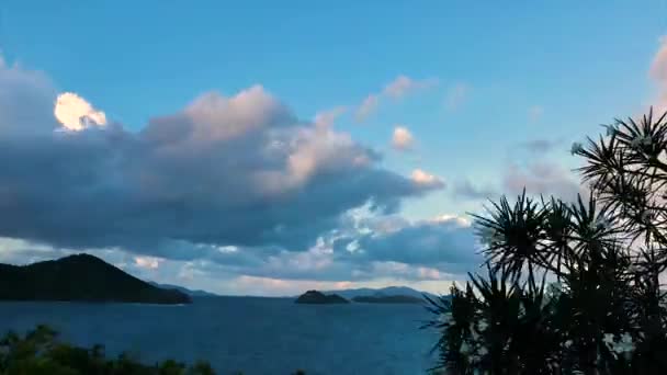 Timelapse Looking Out Thomas Bvi — Stockvideo