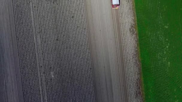 Flight Tractor Cultivating Field — Video