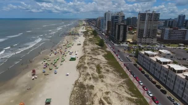 Aerial Scene Beach Summer South Brazil — Vídeo de Stock