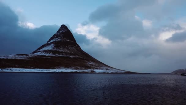 Famous Kirkjufell Mountain Evening — Video