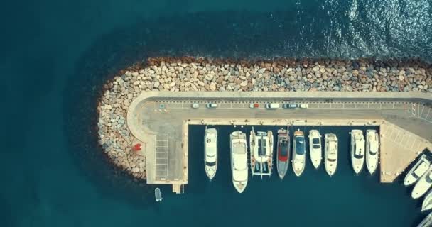 Aerial View Leisure Port — 图库视频影像