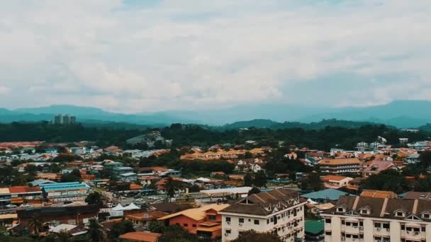 Aerial View Kota Kinabalu — Stockvideo