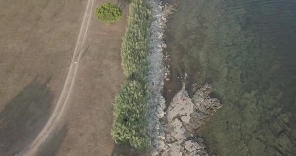 Imagens Drones Sobre Praias Mares Croácia Configurações Drone Log Sharpening — Vídeo de Stock