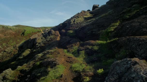 Dramatische Ijslandse Landschap Prachtige Natuur Zonder Mensen Buurt Camerabeweging Camera — Stockvideo