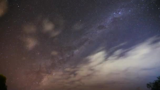 Time Lapse Milky Way Galaxy Western Australia — Stok Video