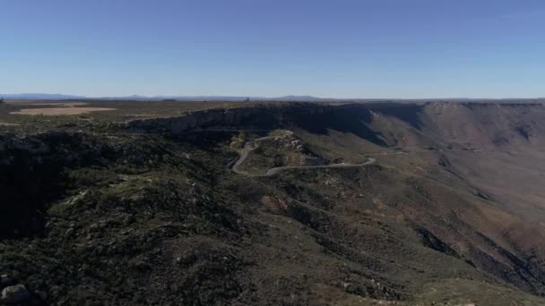 Vista Aérea Sobre Cidade Nieuwoudtville Cabo Norte África Sul Com — Vídeo de Stock