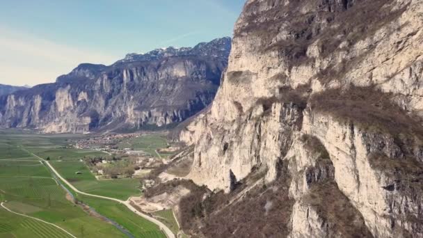 Aerial View Alps Landscape Smooth Pan Movement — Video Stock