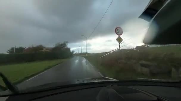 Stormy Sore Pedesaan — Stok Video