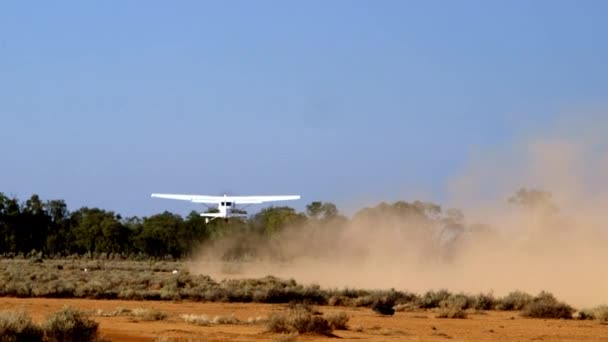 Crop Duster Taking Field Order Spread Fertilizer Pesticides Nearby Agricultural — Stock video