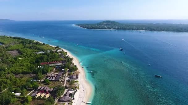 Gili Meno Air Showing Lombok Beach — Wideo stockowe