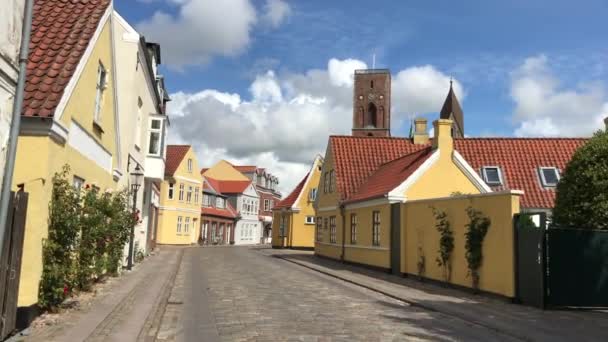 Les Rues Ribe Ancienne Ville Danemark Architecture Danoise — Video