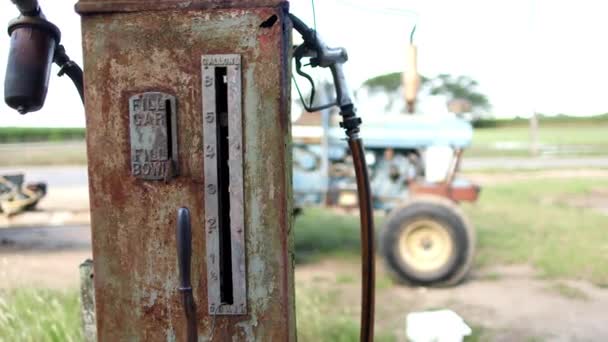 Old Well Used Fuel Pump Withstanding Test Time — Stockvideo