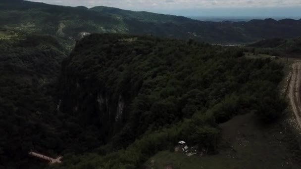 Green Mountains Drone Shot Georgia — Vídeos de Stock