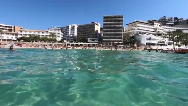 Cala Major Mallorca Παράδεισος Θαλασσινό Νερό — Αρχείο Βίντεο