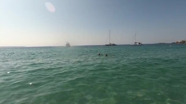 Cala Major Mallorca Paraíso Água Mar — Vídeo de Stock