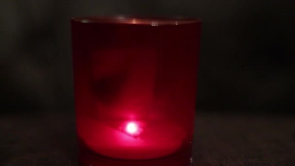 Red Christmas Lights Burn — Wideo stockowe