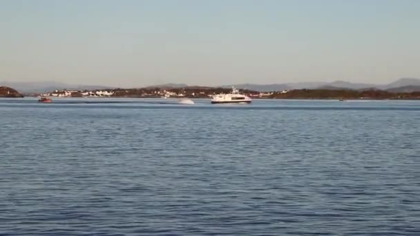 Speed Ferry Stavanger — Stockvideo