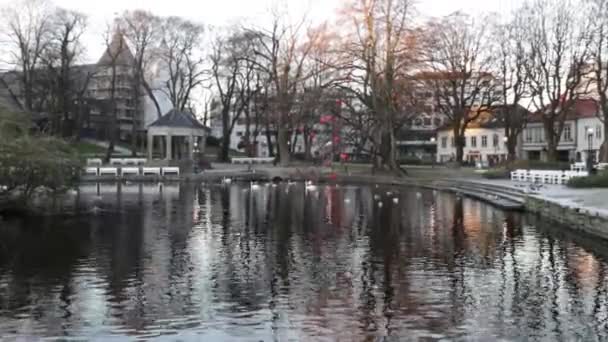 Quiet Evening Stavanger — Stock Video