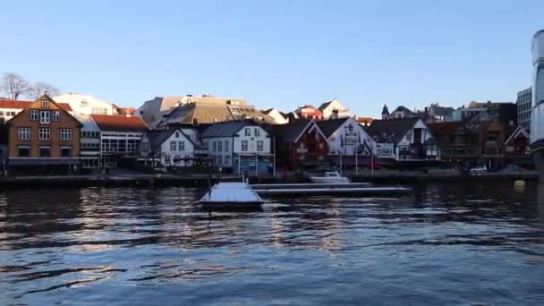 Inner Harbor Stavanger — Stockvideo