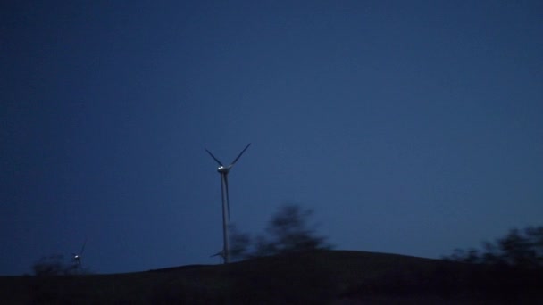 Passing Windmill Dawn Granada Spain — Αρχείο Βίντεο