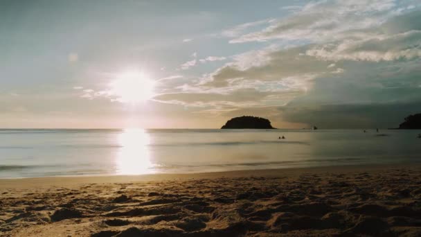 Sunset Time Lapse Beach Phuket — Video Stock