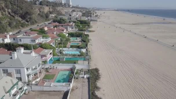 Aerial Drone Shot Miami Beach California — Αρχείο Βίντεο