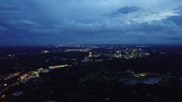 Cool High Flying Shot Downtown Atlanta — Wideo stockowe