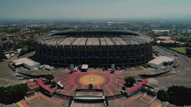 Aereal Shot Azteca Stadium Mexico City — Stockvideo