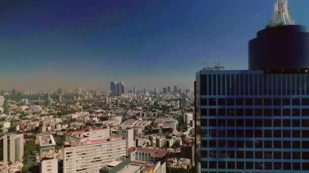 Aereal Shot World Trade Centre Building Mexico City — Stockvideo