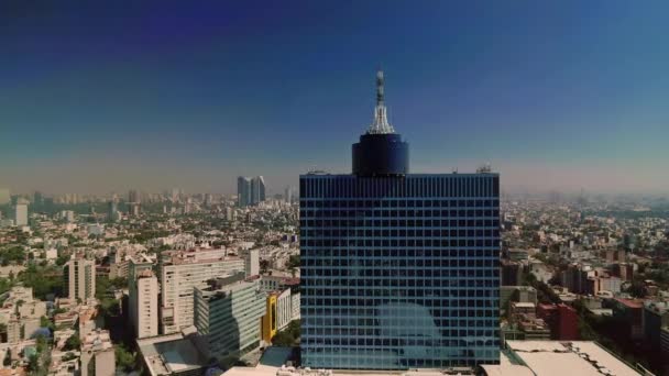 Авереальний Шот Світового Торгового Центру Місті Мексіко — стокове відео
