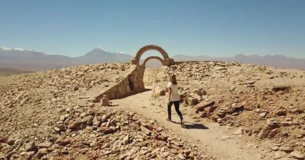 Archaeological Site Pukara Quitor Atacama Desert — Stock videók