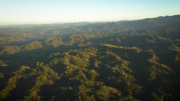 Vast Jungles Mountains Large Tropical Island — Video