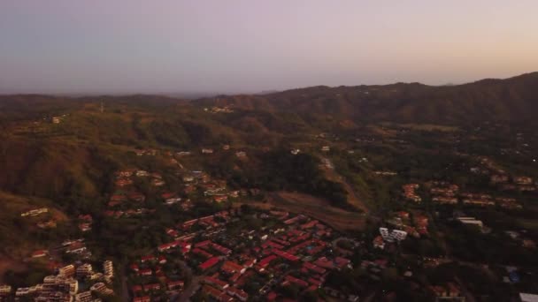 Large Tropical Villa Caribbean Island Sunset — Αρχείο Βίντεο