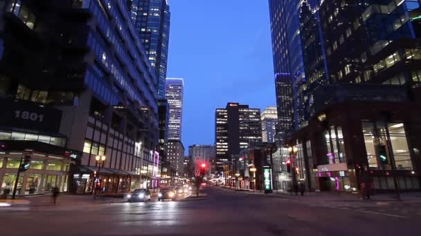 Cinematic Time Lapse Busy City Traffic Night — Vídeos de Stock