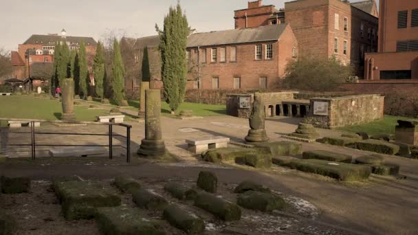 Chester Roman Gardens Chester Cheshire — Stockvideo