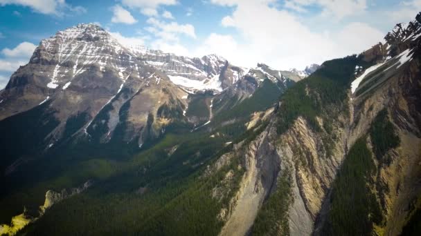 Beautiful Aerial View Rocky Mountains — Vídeos de Stock