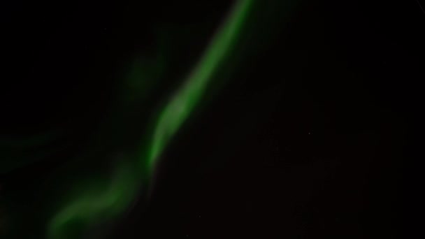 Amazing Northern Lights Activity Filmed Directly Troms Norway — Stockvideo